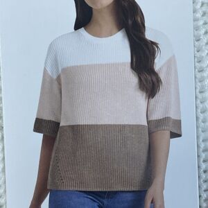 Matty M Women's XXL Sweater Taupe e0862